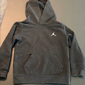 Jordan Kids Black Hoodie with Logo